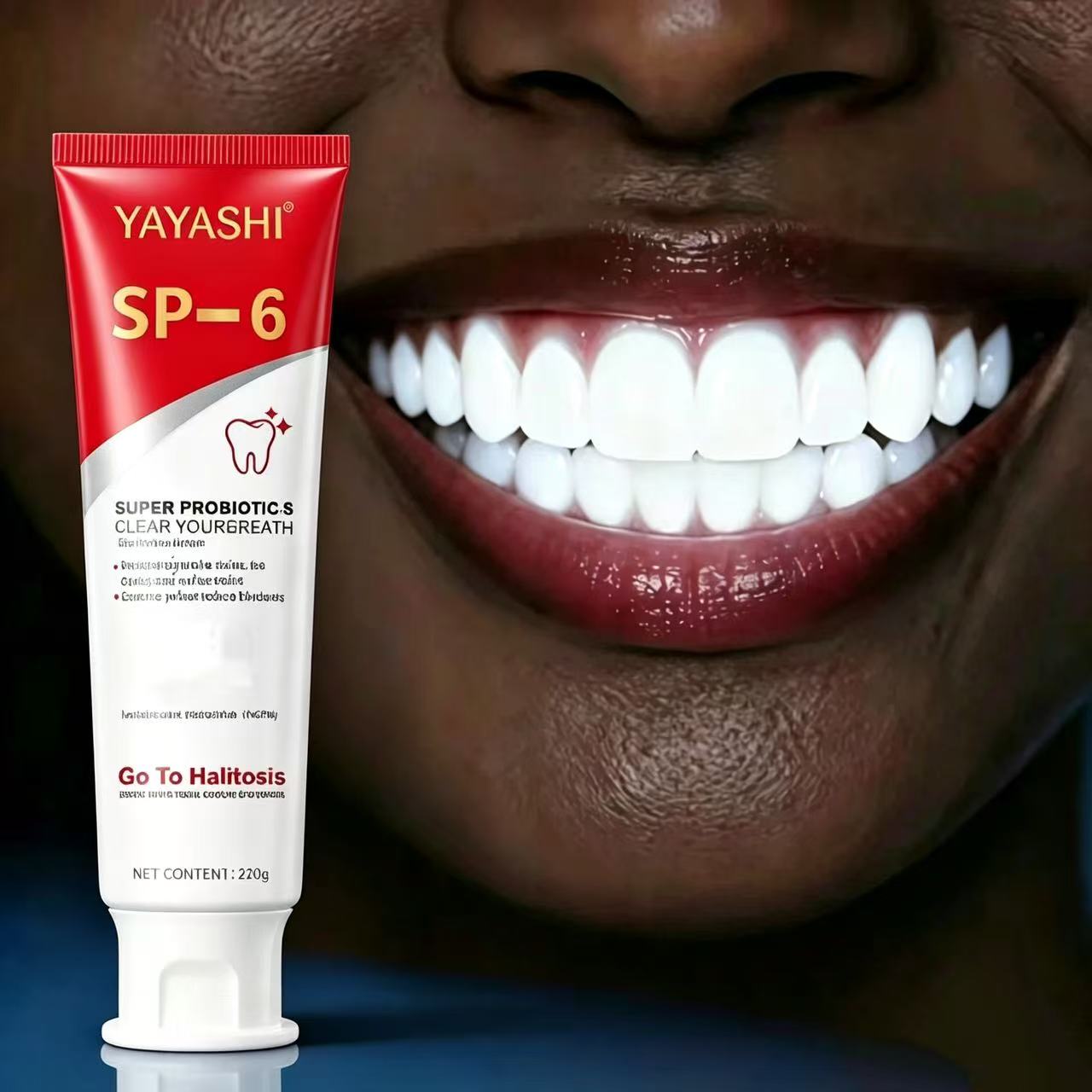 Teeth Whitening Cream - Pasta Gigi Probiotik Sp-6 Pemutih Mint