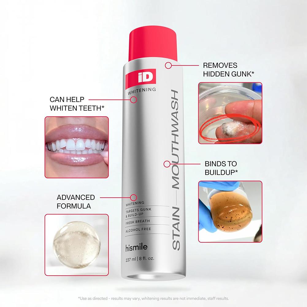 Teeth Whitening And Stain Removal - Hismile iD Obat Kumur Bebas Alkohol