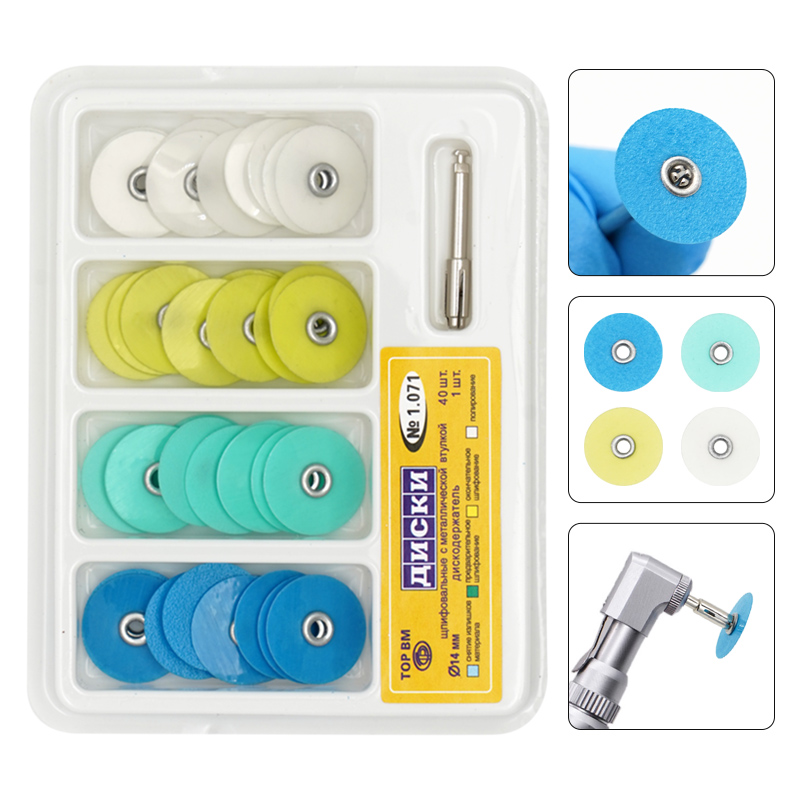 Teeth Whitening Uk - Disk pemoles gigi, 40 buah/kotak batang