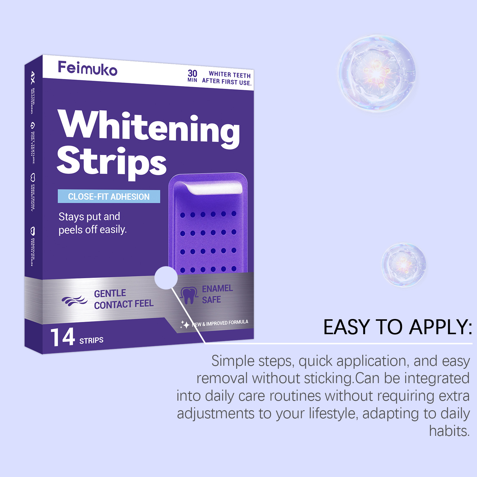 Strip Pemutih Gigi Ungu Berkil - Teeth Whitening Retainer ulasan dan harga