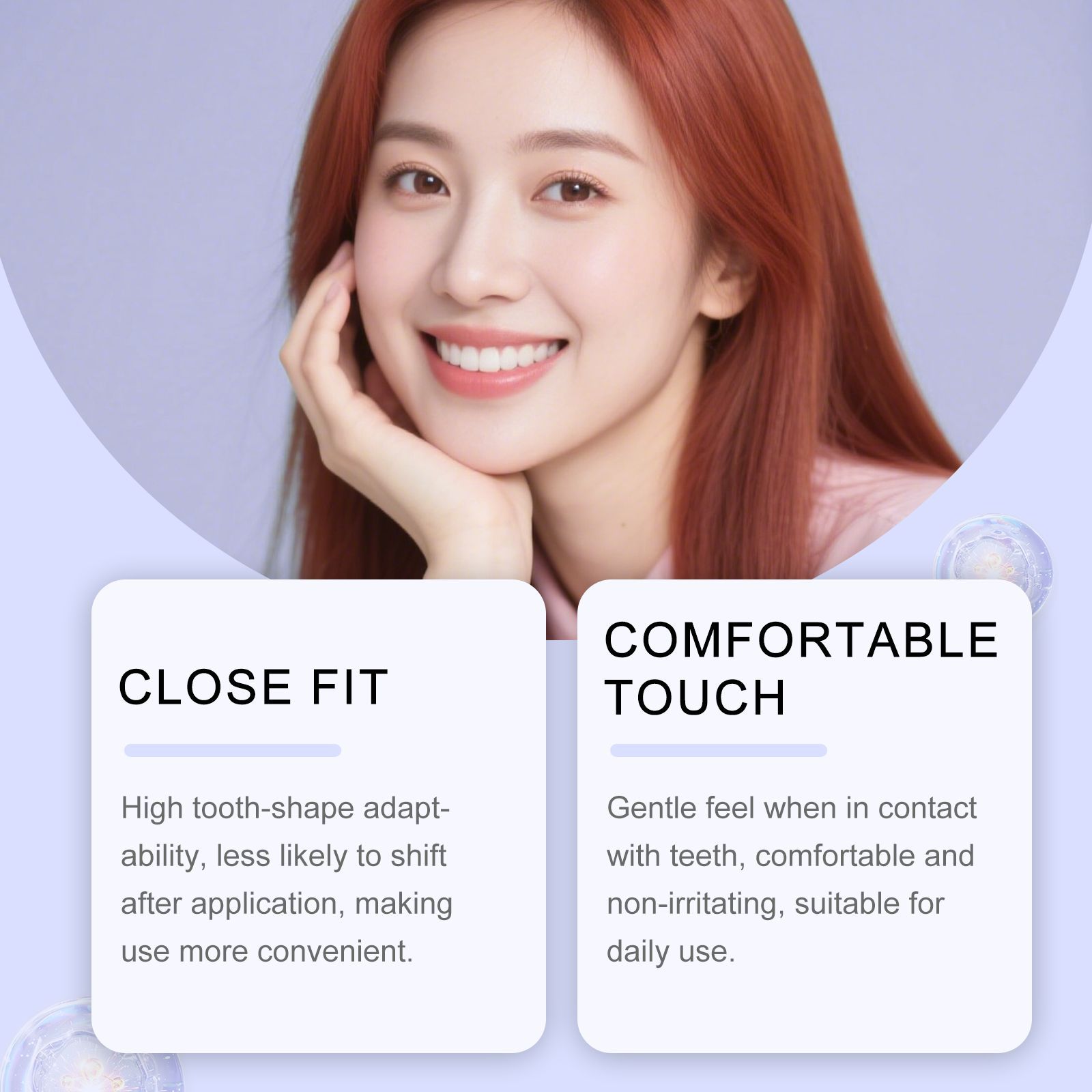 Strip Pemutih Gigi Ungu Berkil - Teeth Whitening Retainer ulasan dan harga