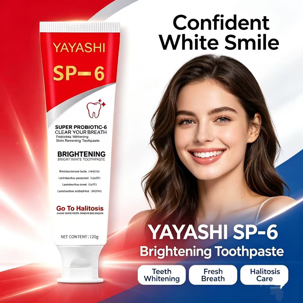 Pasta Gigi Probiotik Sp-6 Pemu - Teeth Whitening Cream ulasan dan harga
