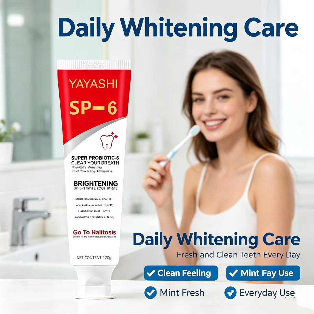 Pasta Gigi Probiotik Sp-6 Pemu - Teeth Whitening Cream ulasan dan harga