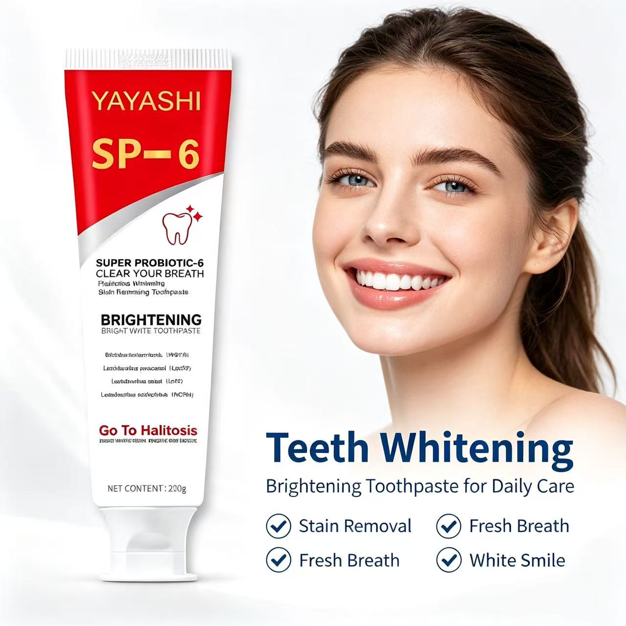 Pasta Gigi Probiotik Sp-6 Pemu - Teeth Whitening Cream ulasan dan harga