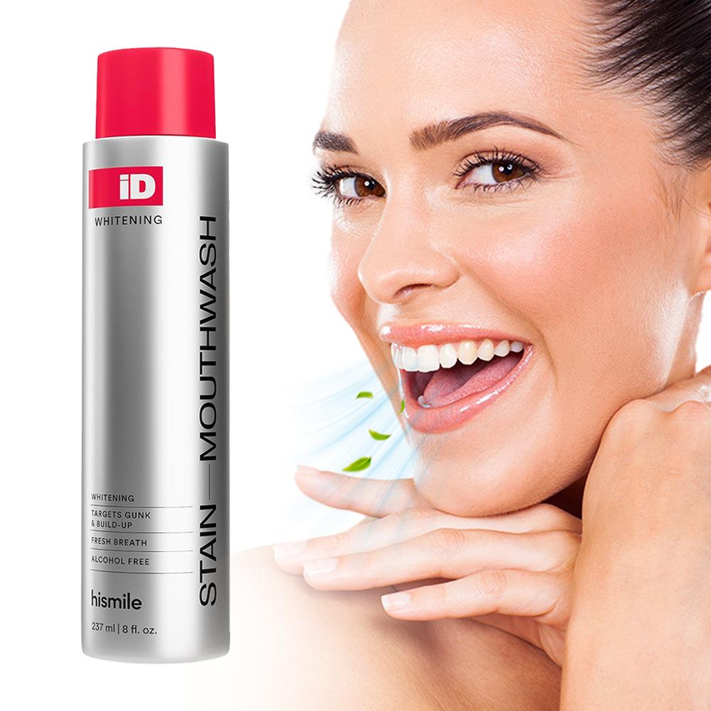 Hismile iD Obat Kumur Bebas Al - Teeth Whitening And Stain Removal ulasan dan harga