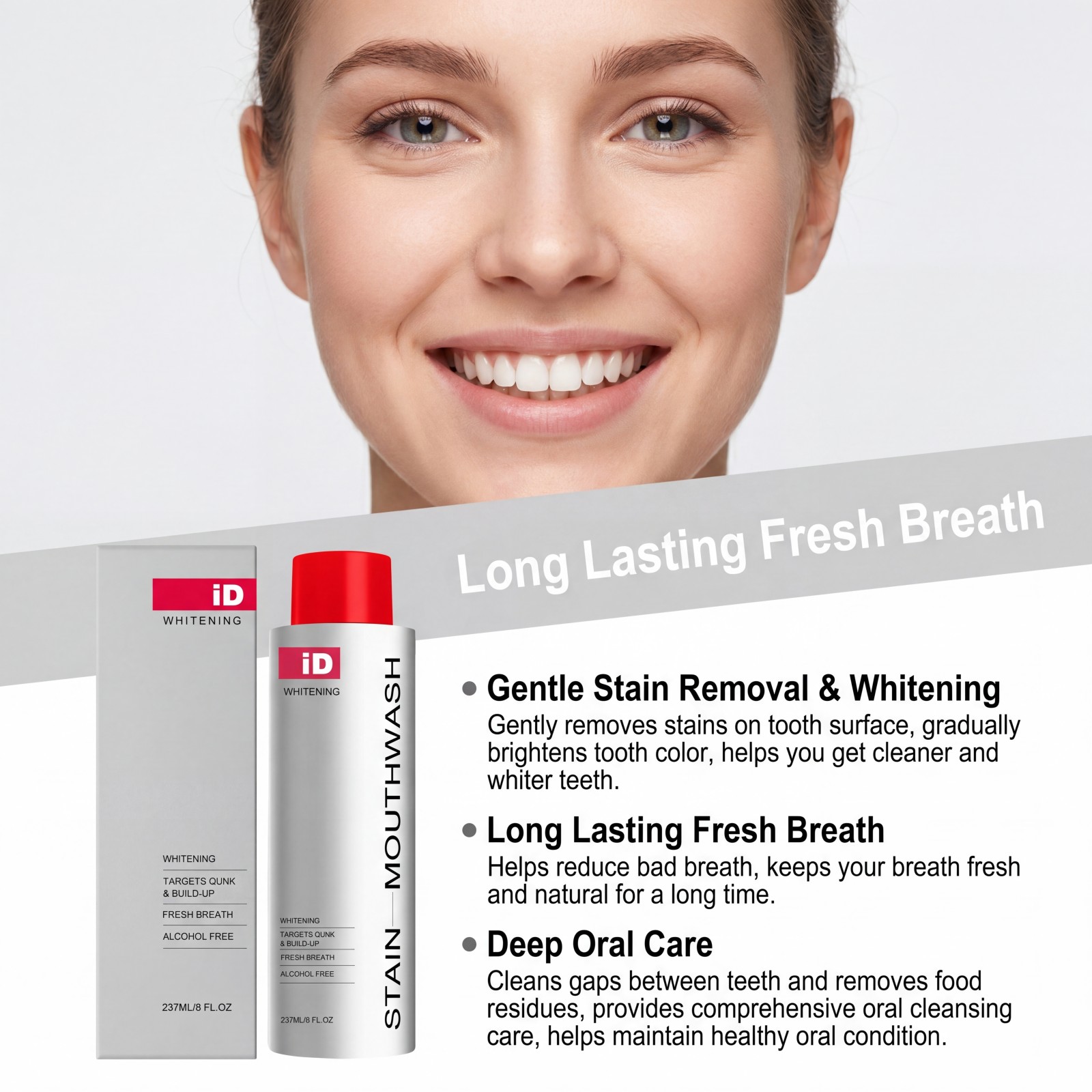 Pencuci Mulut Pemutih Baru 202 - Teeth Whitening And Stain Removal ulasan dan harga