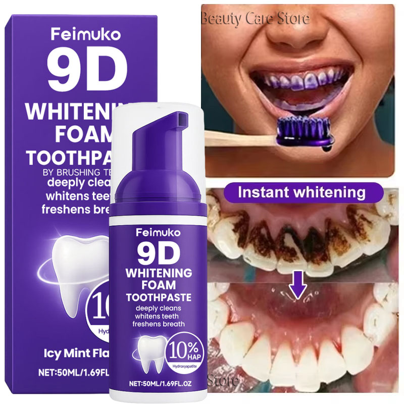 Pasta Gigi Pemutih Gigi Ungu 9 - Teeth Whitening Cream ulasan dan harga
