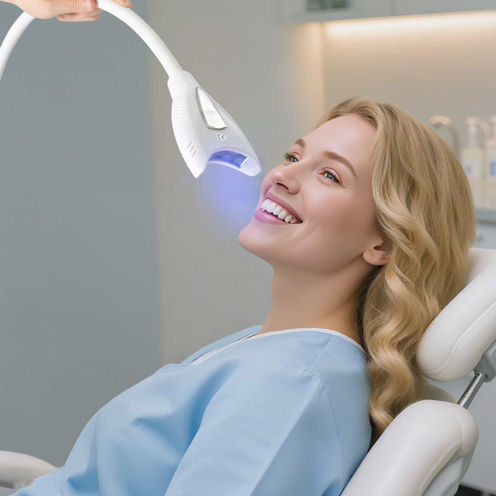Mesin Pemutih Gigi dengan Stan - Teeth Whitening Flash ulasan dan harga