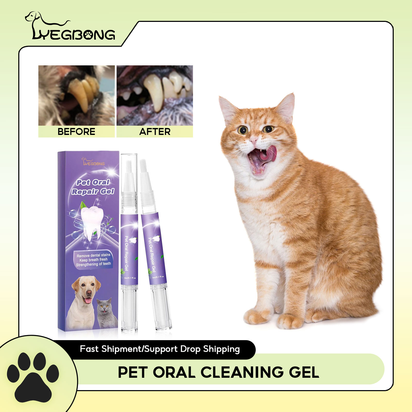 Gel perbaikan mulut hewan peli - Teeth Whitening And Stain Removal ulasan dan harga