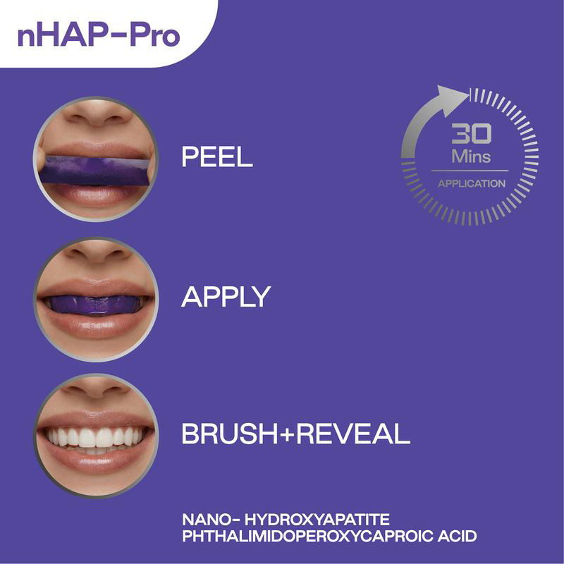 Strip Pemutih Gigi Ungu 14pcs  - Teeth Whitening Retainer ulasan dan harga
