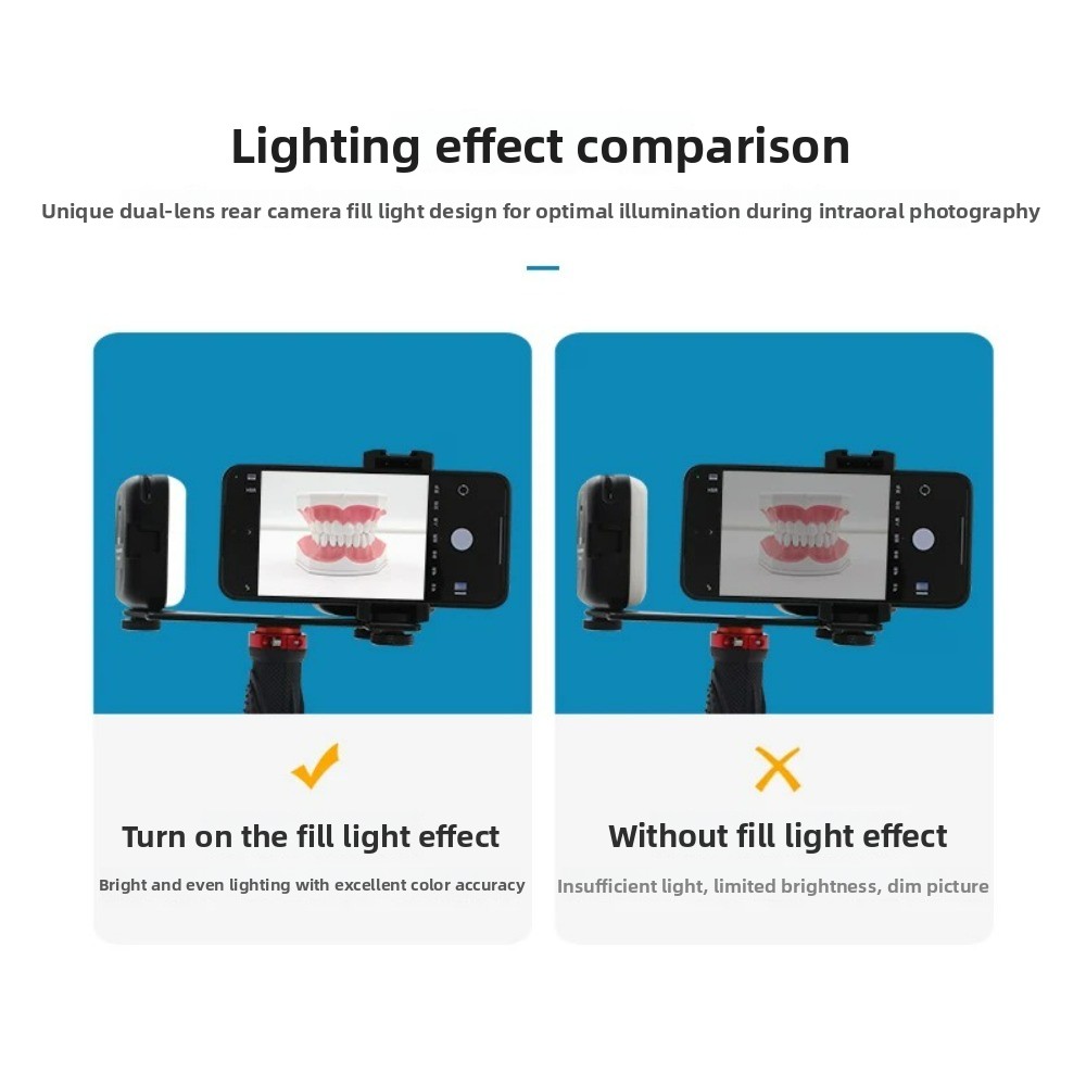 Lampu Fotografi Gigi, Flash LE - Teeth Whitening Flash ulasan dan harga
